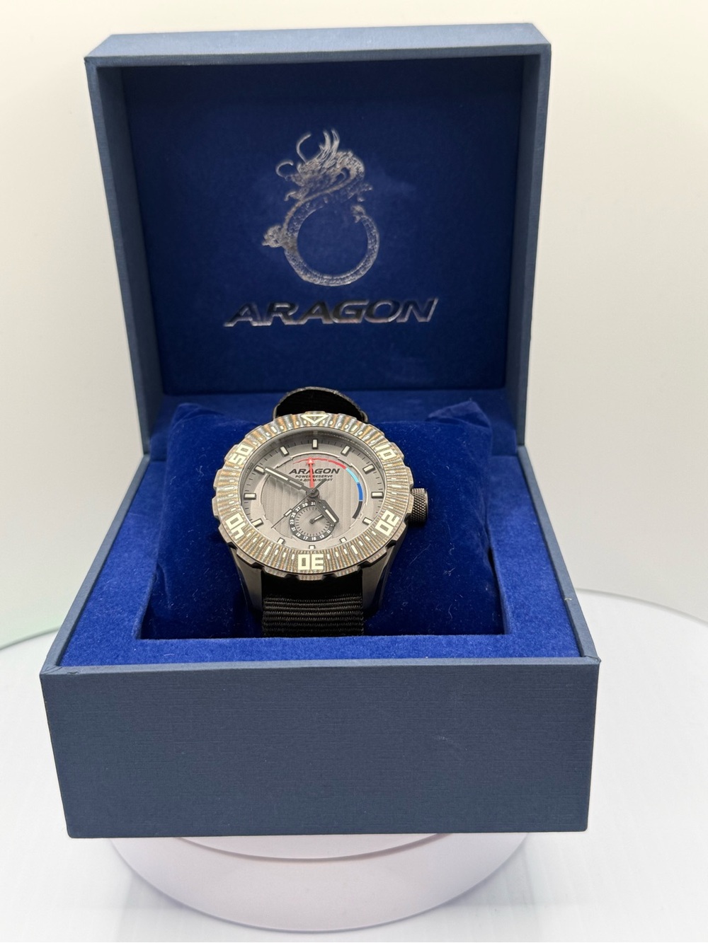 Aragon Regeneron Power Reserve 50mm - SII NE57 Automatic - Extra Band & Box - Picture 6 of 6
